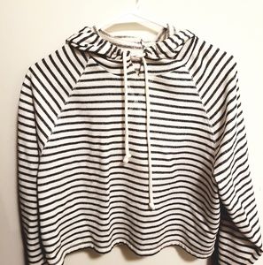 Striped Hoody- Cute cropped